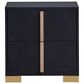 Pacific Landing Marceline 2-Drawer Nightstand in Black, , large