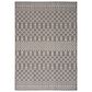Nourison Positano Southwestern Charcoal 5" x 7" Indoor/Outdoor Area Rug, , large