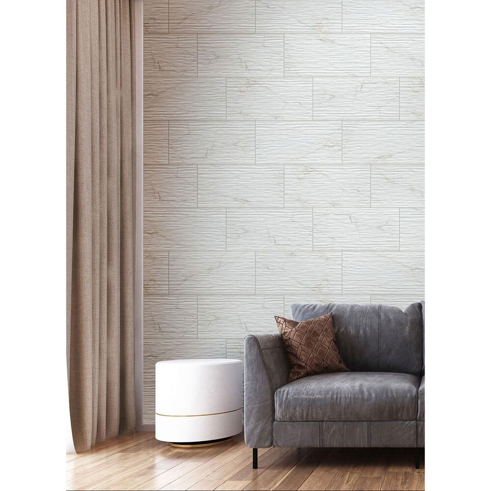 MS International Dymo Calacatta Stripe White 12&quot; x 24&quot; Ceramic Tile, , large