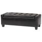 Baxton Studio Manchester Storage Ottoman in Black, , large