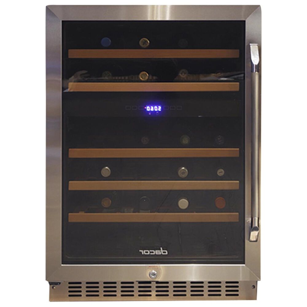 Dacor 24" Heritage Left Hinge Dual Zone Wine Cellar in Stainless Steel