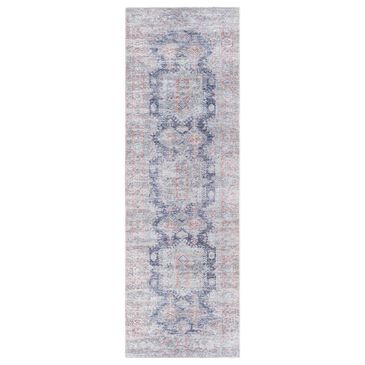 Surya Amelie 2"7" x 7"10" Butter, Navy, Camel, Ink, Orange, Gray and Sky Blue Runner, , large