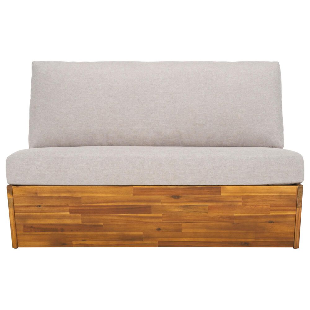 Safavieh Lynn Outdoor Sofa in Light Grey, , large