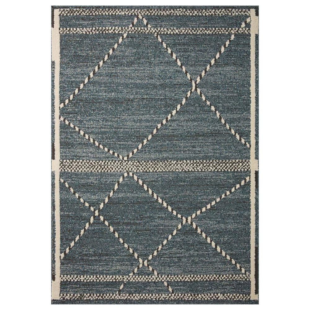 Loloi II Fabian 9"2" x 13" Denim and Charcoal Area Rug, , large
