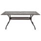 Hearth and Haven Phoenix Outdoor Rectangular Dining Table in Bronze - Table Only, , large