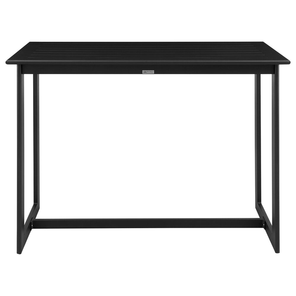Blue River Cayman Outdoor Bar Height Dining Table in Black - Table Only, , large