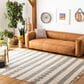 Safavieh Natura NAT851A 8" x 10" Ivory and Grey Area Rug, , large