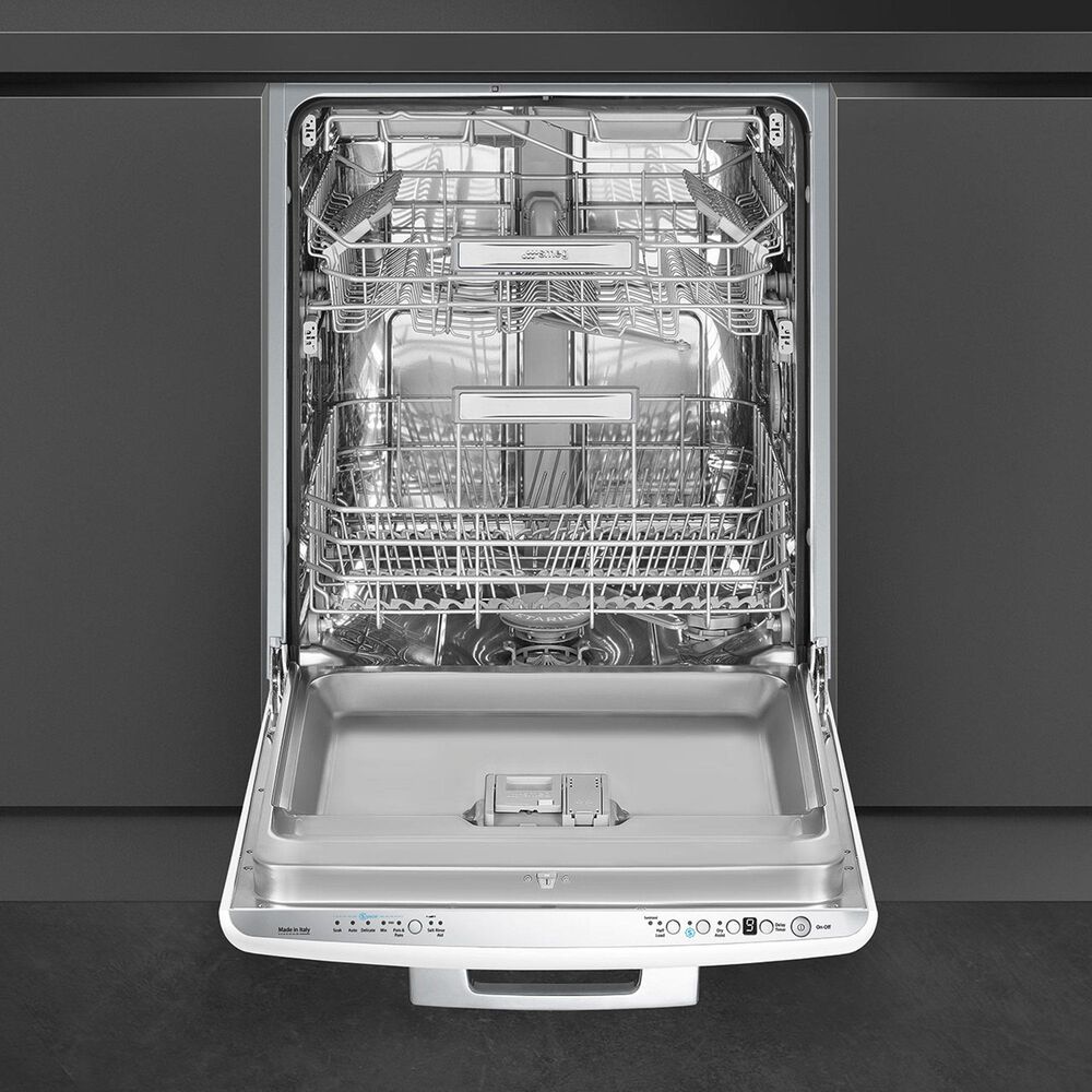 SMEG Retro-Style 24" Built-In Dishwasher in White, , large