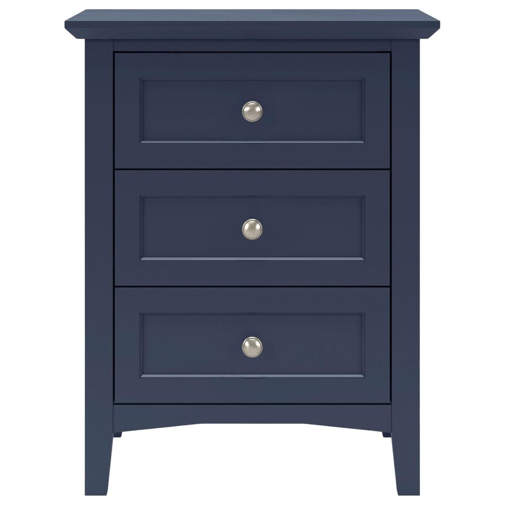 Urban Home Grace 3 Drawer Nightstand in Blueberry, , large