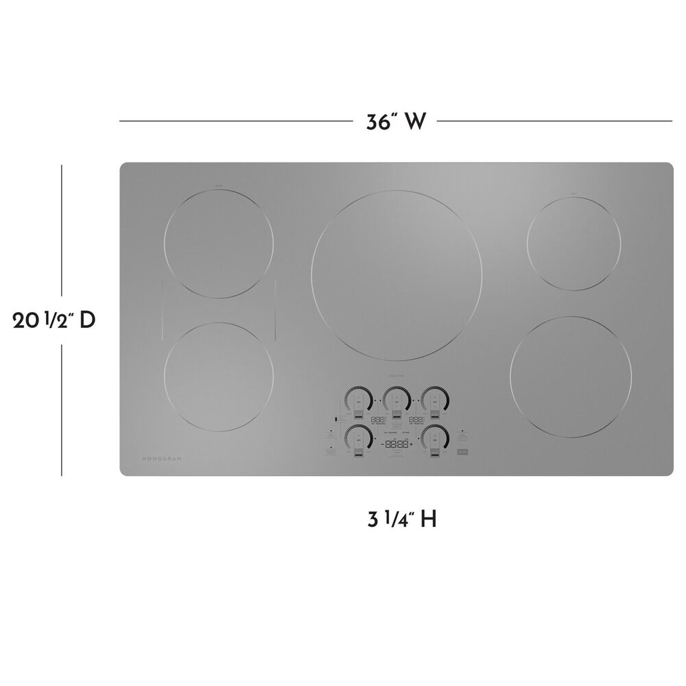 Monogram 36&quot; Induction Cooktop in Stainless Steel, , large