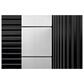 Timberlake Geometric Angle 16" x 24" Canvas Art in Gray/Black/White, , large