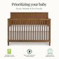 Evolur Flynn 2-Piece Crib and Dresser in Sedona, , large
