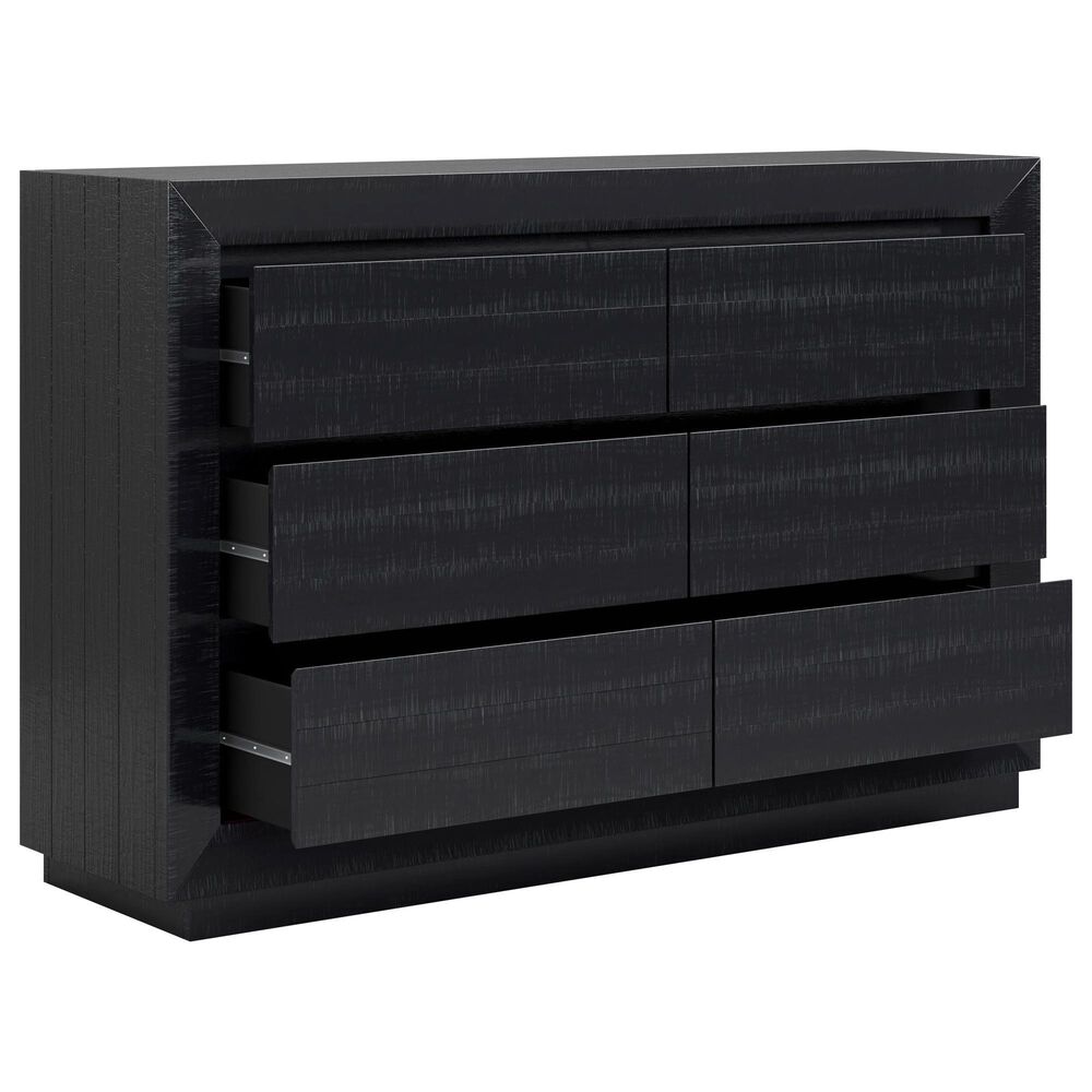 Ashley Londer 6-Drawer Dresser in Black, , large