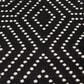Central Oriental Terrace Tropic Valeria 7"10" x 9"10" Onyx and Snow Area Rug, , large
