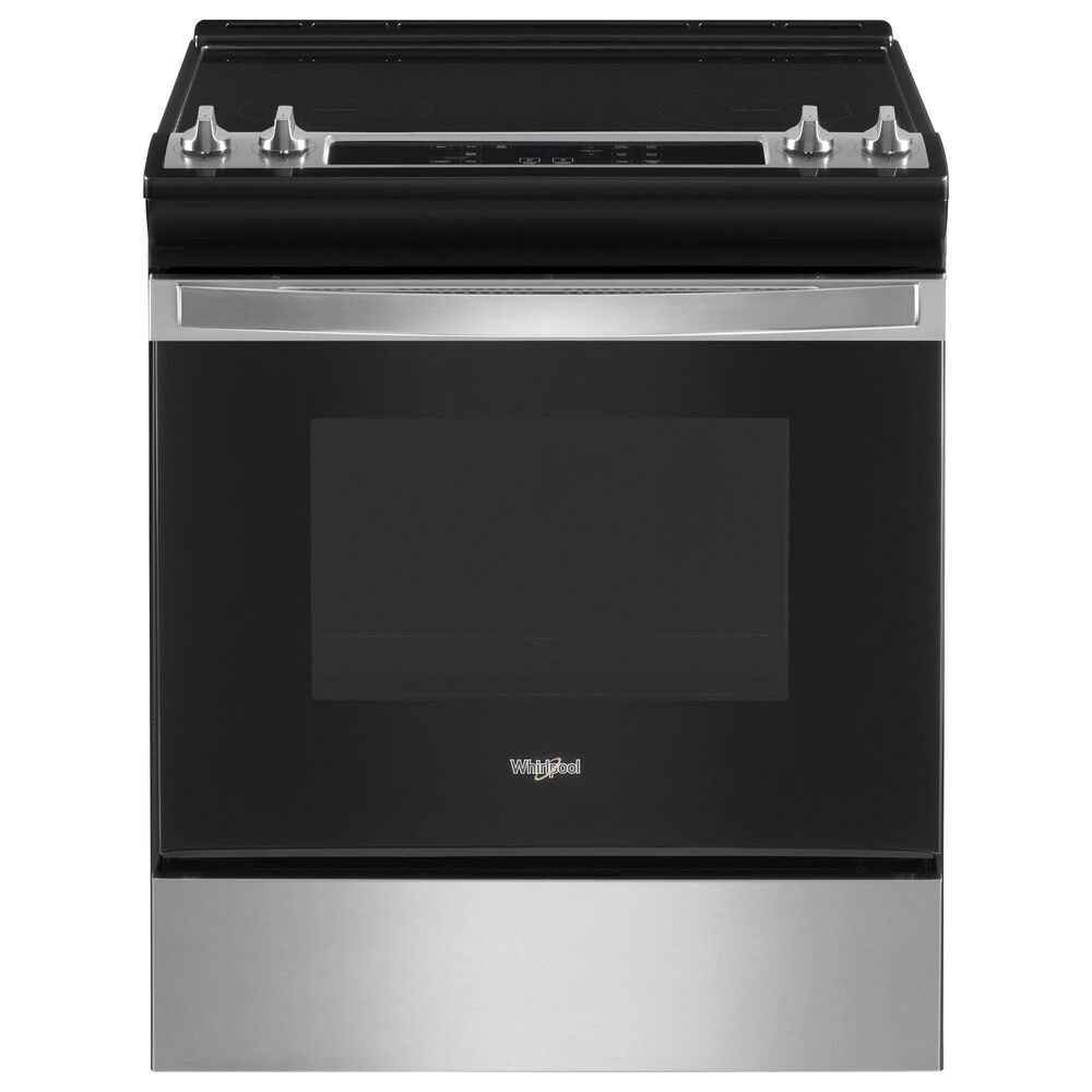Whirlpool 4.8 Cu. Ft. Electric Range with Frozen Bake in Stainless Steel, , large