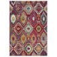 Safavieh Monaco MNC265Q 4" x 5"7" Red and Blue Area Rug, , large