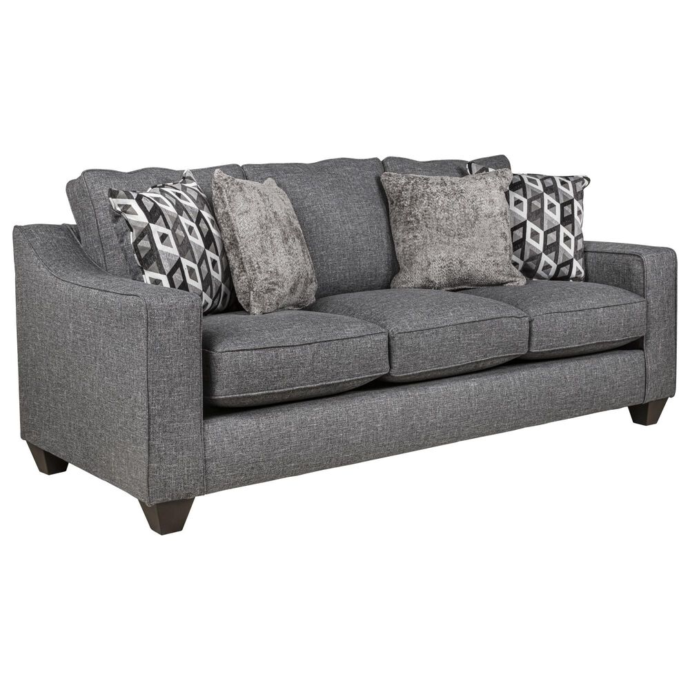 J Cooper USA Galaxy Stationary Sofa in Cinder, , large