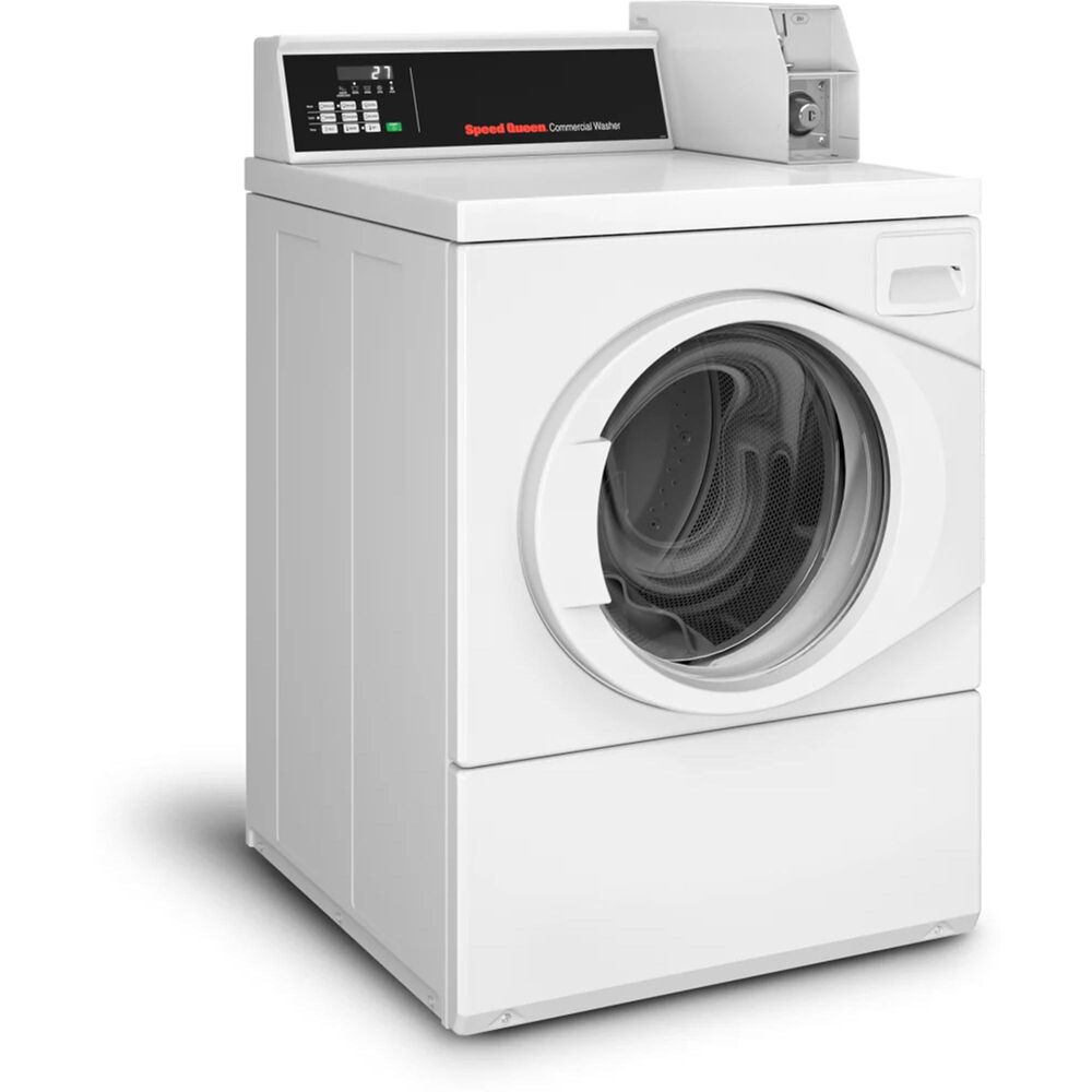 Speed Queen 3.42 Cu. Ft. Front Load Coin Drop Washer in White, , large