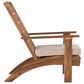 Linon Home Decor Rockport Patio Arm Chair with Natural Frame in Beige, , large