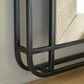 Ashley Beelman Accent Wall Mirror in Black and Brown, , large