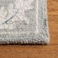 Safavieh Micro-Loop Floral 5" Square Grey and Ivory Area Rug, , large