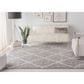 Safavieh Parma Shag PMA515G 6" x 9" Grey and Cream Area Rug, , large