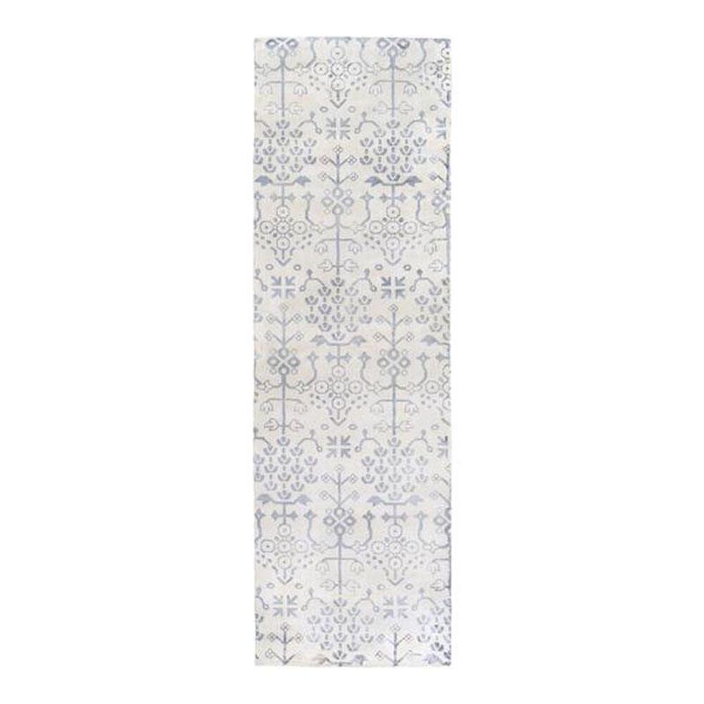 Surya Shibori SHB-8009 2'6" x 8' Cream/Denim Runner, , large