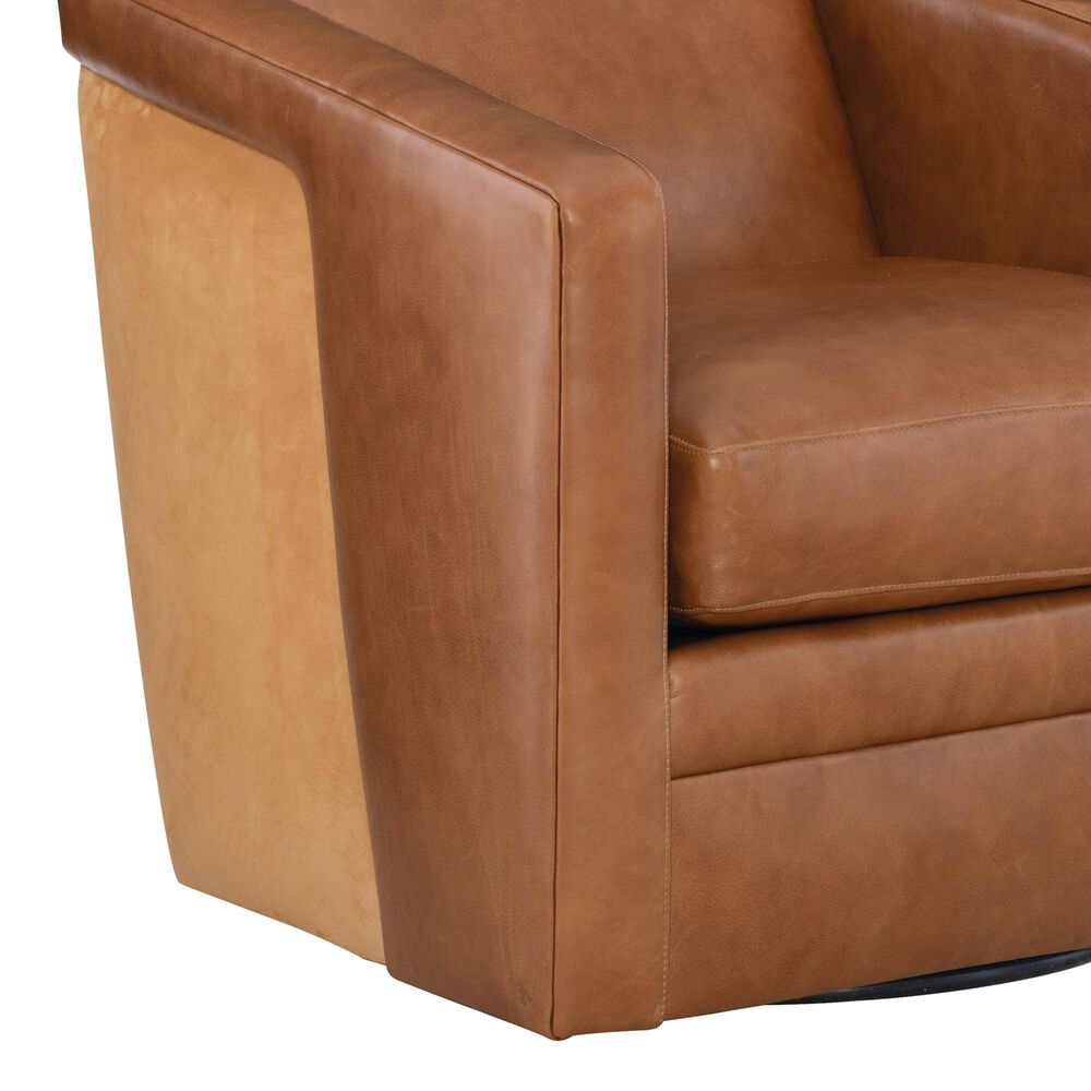 Bradington-Young Lorelai Swivel Chair in Taupe, , large