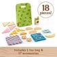 Fisher Price 18-Piece Wooden Pack and Snack Lunch, , large