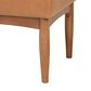Baxton Studio Arvid Dining Bench with Tan Cushion in Walnut Brown, , large
