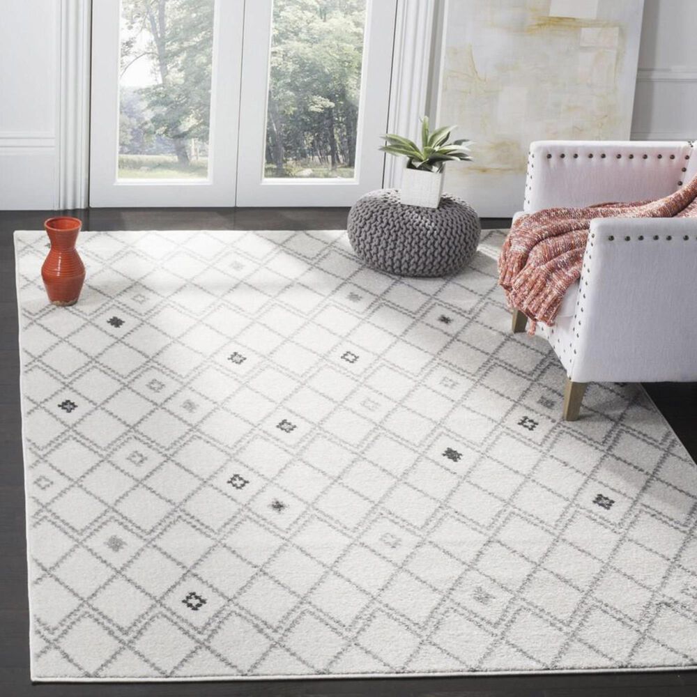 Safavieh Adirondack ADR132B-8 8&#39; x 10&#39; Ivory and Grey Area Rug, , large