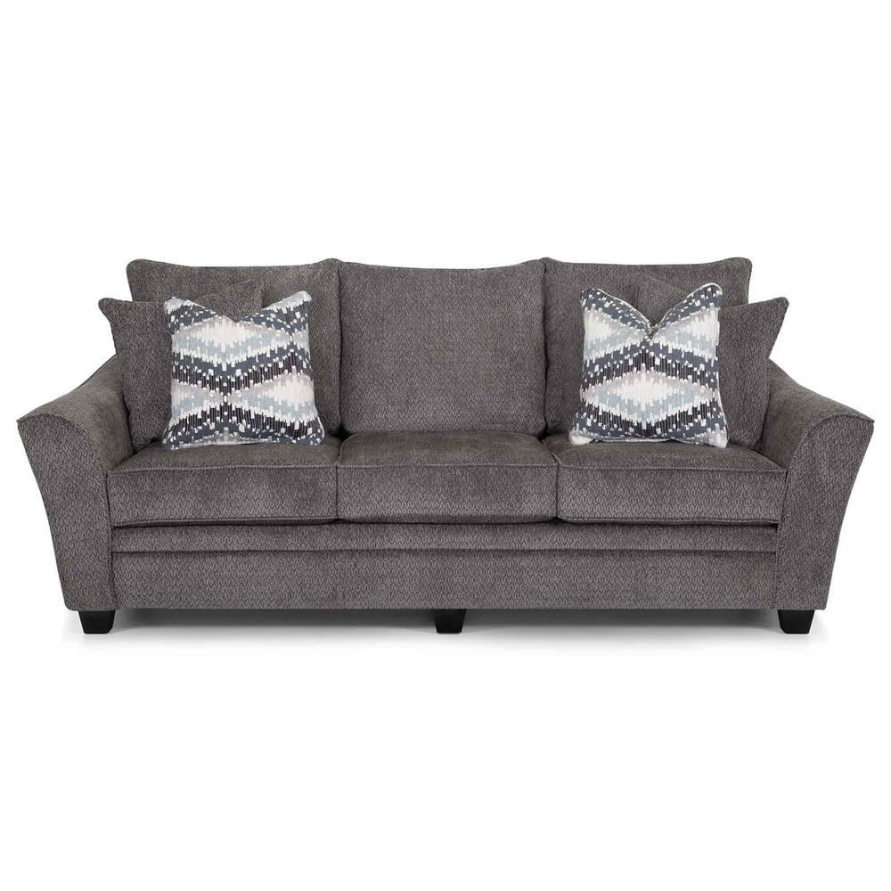 Moore Furniture Eastbrook Stationary Sofa and Loveseat Set in Shasta Charcoal, , large
