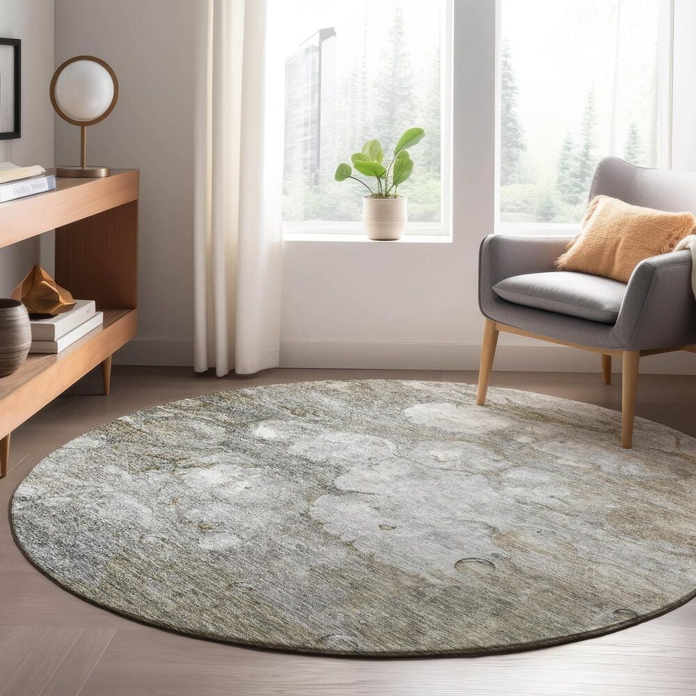 Dalyn Rug Company Trevi TV7 8&#39; Round Taupe Area Rug, , large
