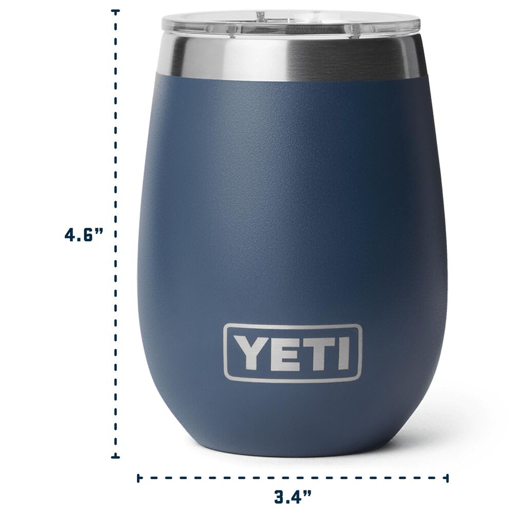 YETI Rambler 10 Oz Wine Tumbler with MagSlider Lid in Navy, , large