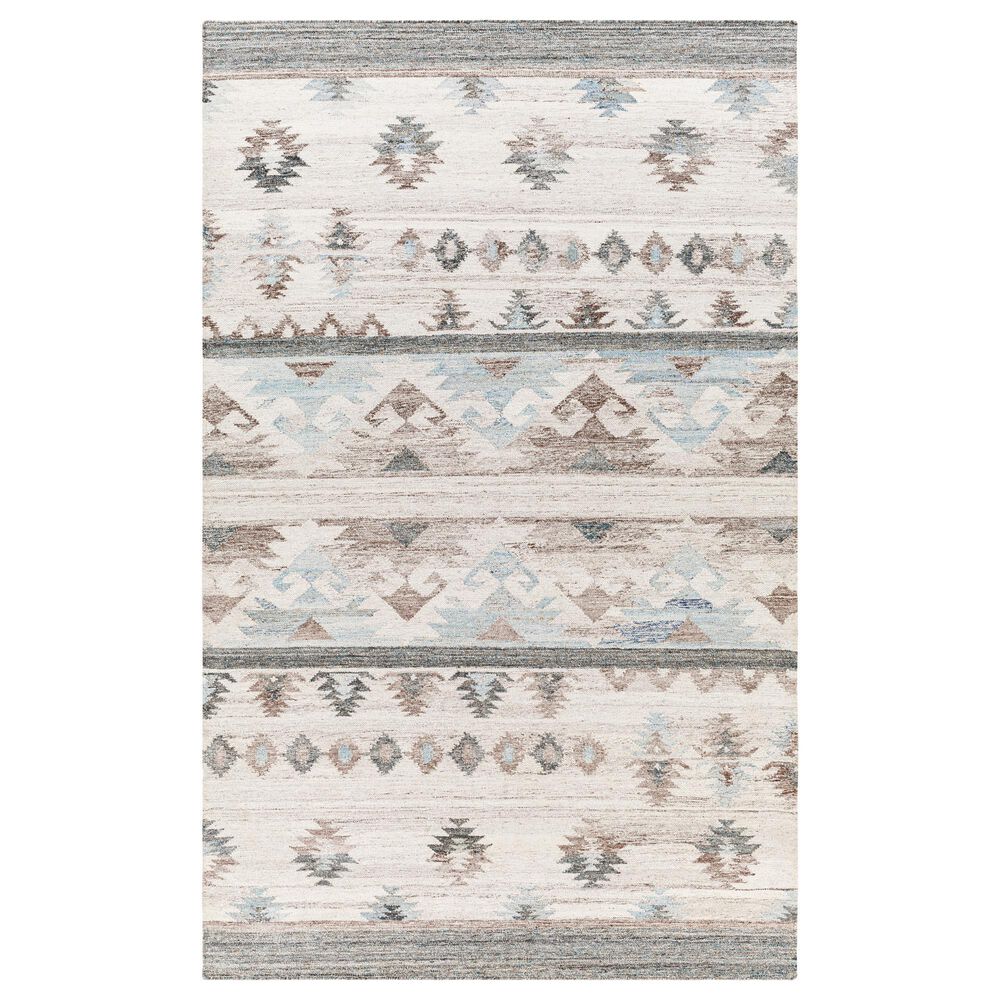 Surya Alyssa 2" x 3" Ivory, White, Black, Brown and Blue Area Rug, , large