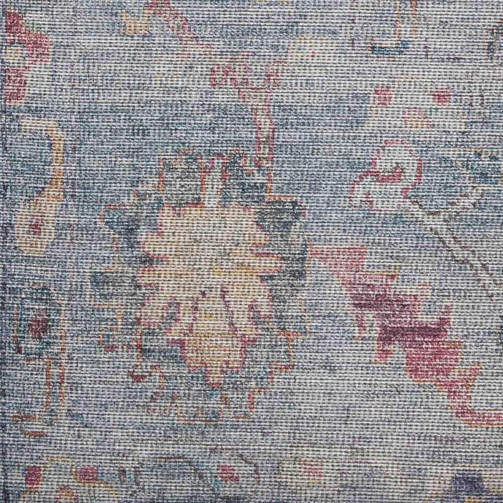 Loloi II Elysium 7&#39;10&quot; Round Denim and Multicolor Area Rug, , large