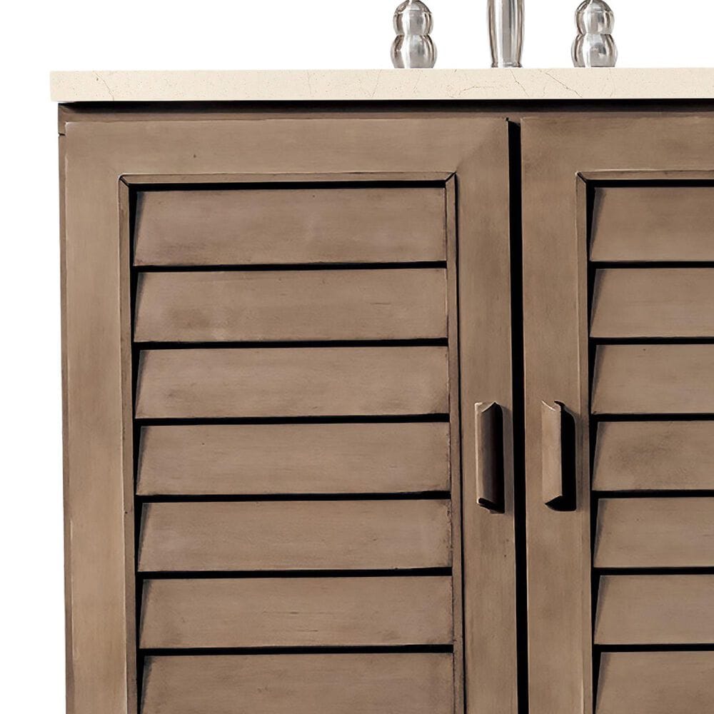 James Martin Vanities Portland 36&quot; Single Bathroom Vanity in Whitewashed Walnut with 3 cm Eternal Marfil Quartz Top and Rectangular Sink, , large
