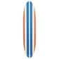 Creative Coop 65.6" x 15" Coastal Decorative Surfboard Wall Decor with Stripes Overlaid in Natural, Red and Blue, , large