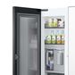 Samsung 30 Cu. Ft. Bespoke 3-Door French Door Refrigerator in White and Charcoal Glass, , large