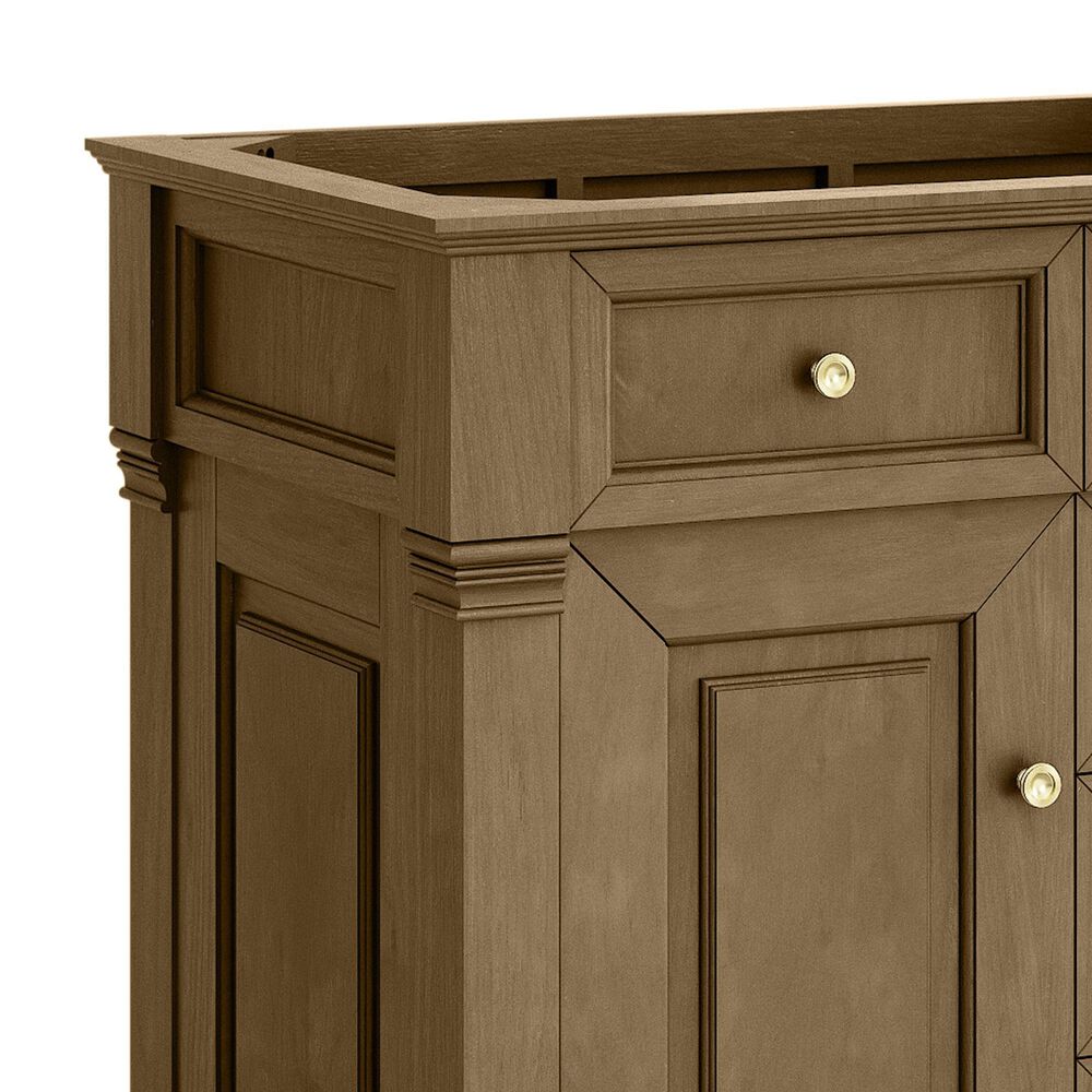 James Martin Vanities Brookfield 36&quot; Single Bathroom Vanity Cabinet in Honey Oak, , large