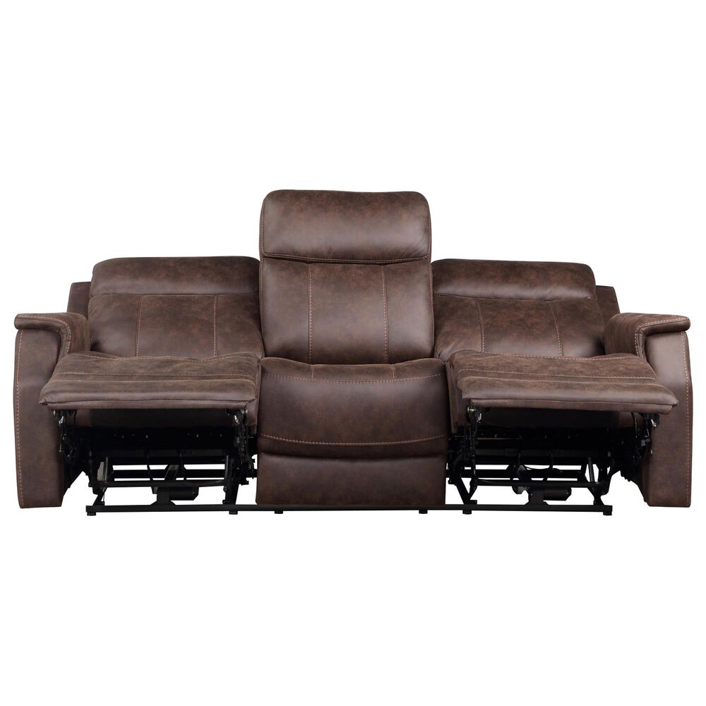 Steve Silver Valencia Power/Power Recliner Sofa in Walnut, , large