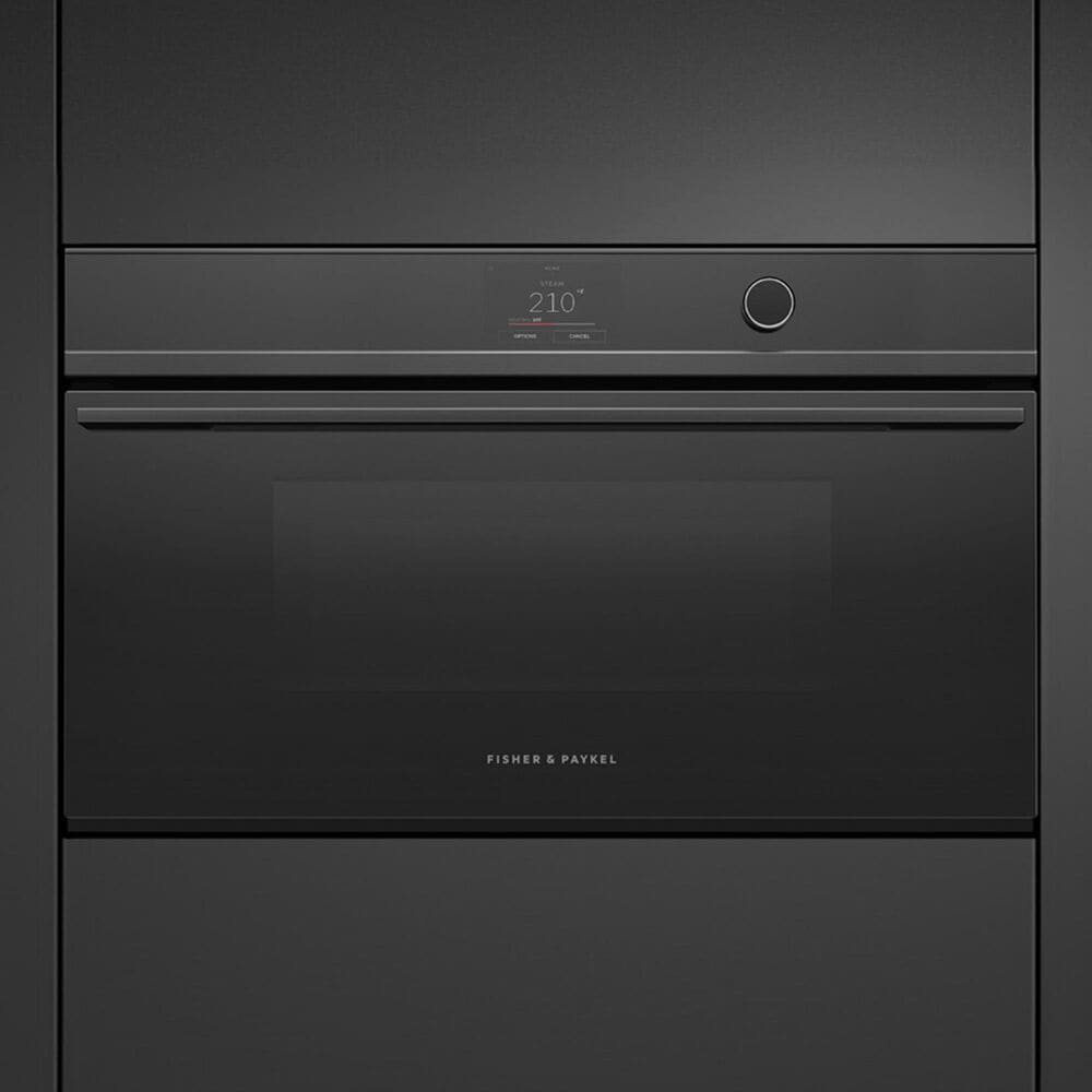 Fisher &amp; Paykel Minimal 30&quot; 3 Cu. Ft. Combination Electric Steam Oven with 23 Functions in Black, , large