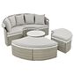 HOMLUX Patio Furniture Round Outdoor Sectional Sofa Set in Grey, , large