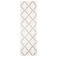 Safavieh Parma Shag PMA521A 2"3" x 11" Cream and Grey Runner, , large