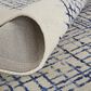 Feizy Maddox 2" x 3" Ivory and Navy Area Rug, , large