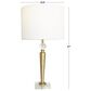 Maple and Jade Inverted Cone Table Lamp in Gold and Clear, , large