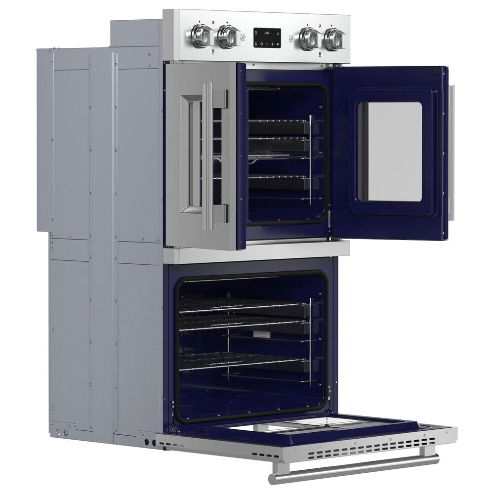 Forno Gallico 30" Double Electric Wall Oven with French Door in Stainless Steel, , large