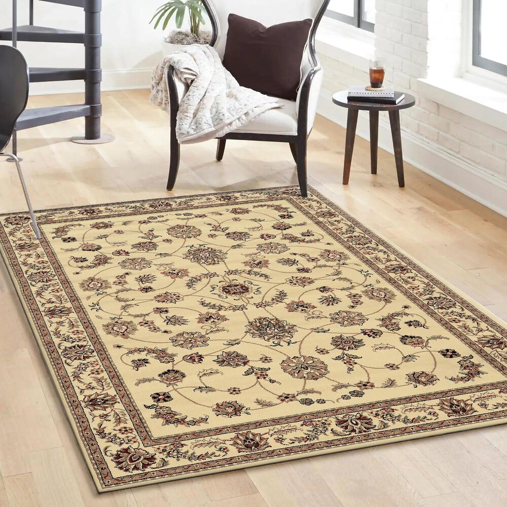 Radici USA Como 1596 Ivory 3'3" x 4'11" Area Rug, , large