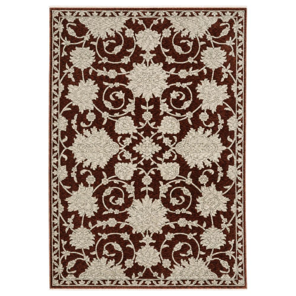 Oriental Weavers Capella Red and Beige 6"7" x 9"6" Area Rug, , large