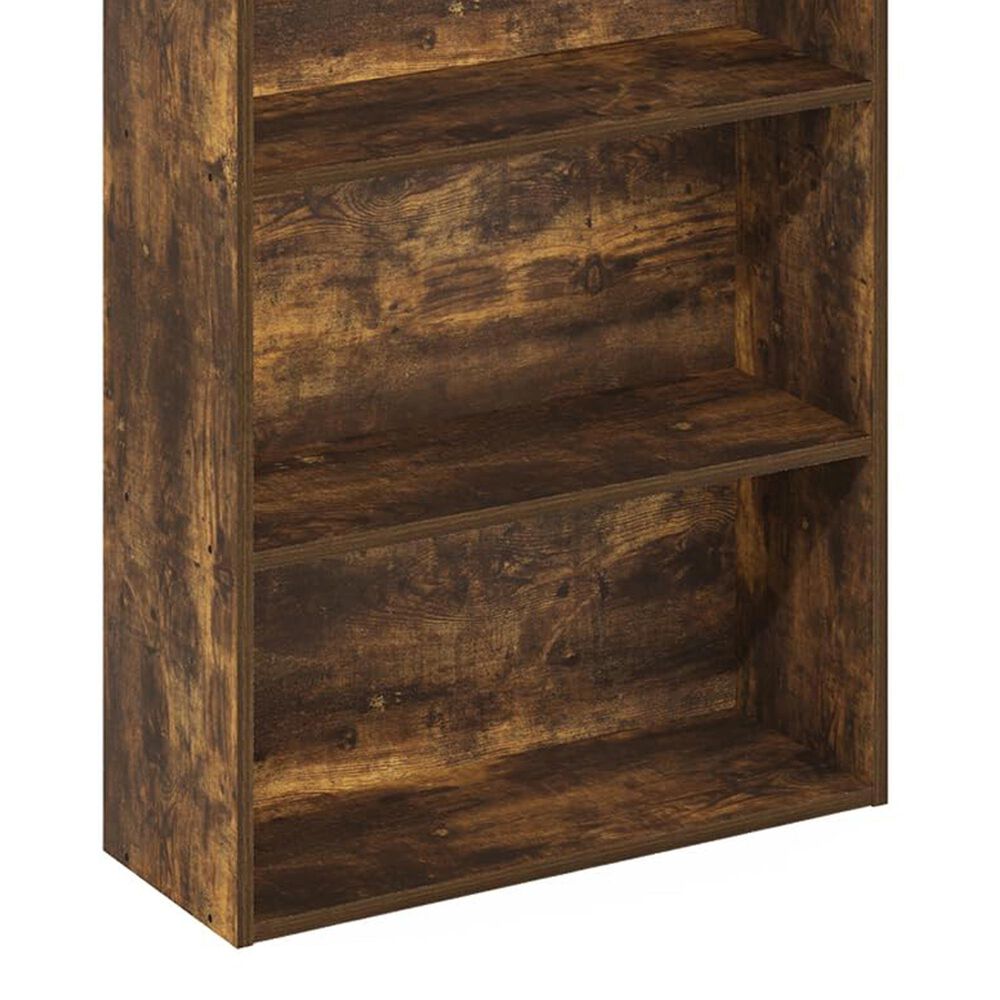 HOMLUX 6-Tier Free Standing Open Storage Bookcase in Amber Pine, , large